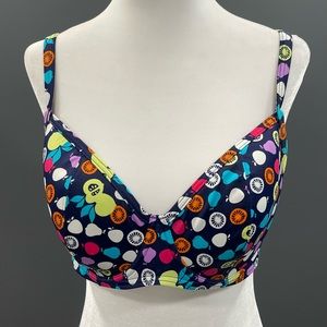 Just Peachy Bikini Top Fruits 38d C28